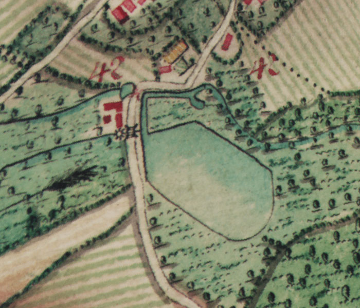 Mention of the Driesmolen on the Cabinet Map of the Austrian Lower Countries and the Principality of Li�ge (1777)