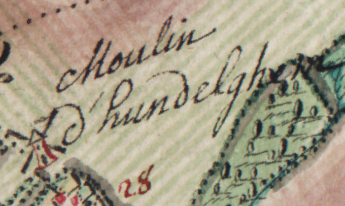 Windmill of Hundelgem detail)