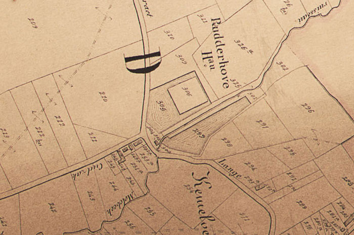 Mention of the Van Themshesmolen on the Plan Parcellaire par Philippe-Christian Popp (Kadastraal Plan) (around 1850)