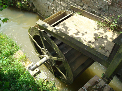 Shaft resting on the abutment sidewall